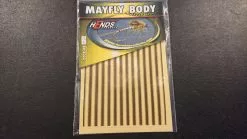 May Fly Body – 22 YellowCream/Brown